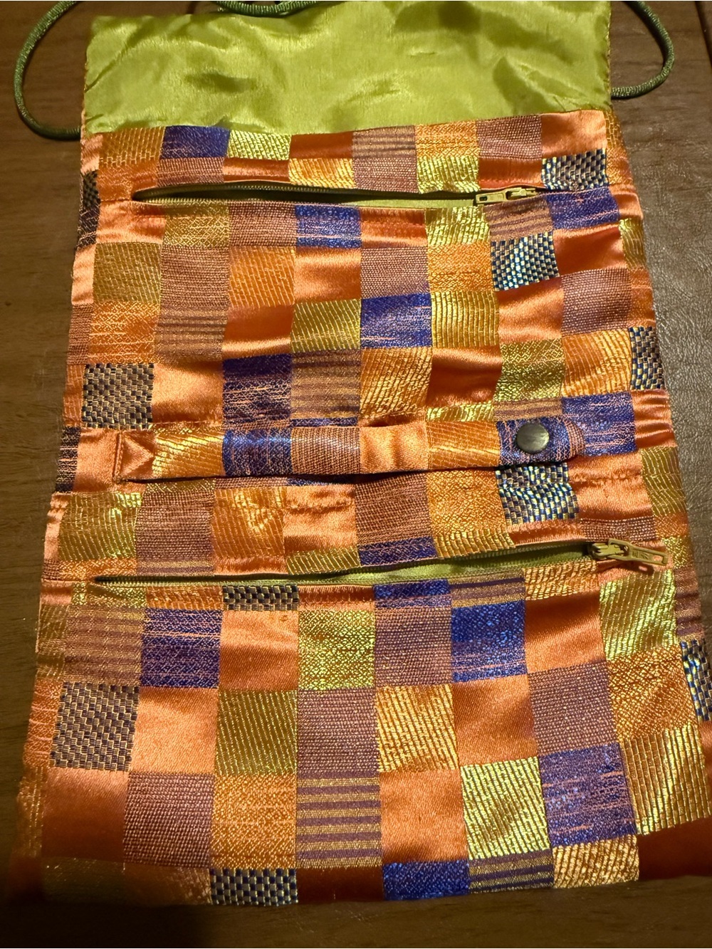 Cathayana Brocade Jewelry Roll Bag